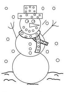 47 Coloriages Dessin de Bonhomme de Neige à Imprimer